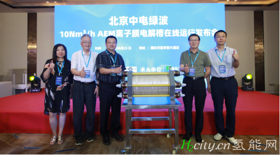 中国首台在线运行10Nm3/h AEM离子膜电解槽正式发布