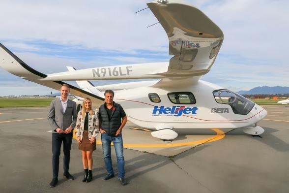 加拿大西部迎来首架电动客运货运飞机！Helijet携手BETA推进绿色航空新时代